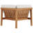 Muret Teak Wood Corner Patio Chair with Cushions