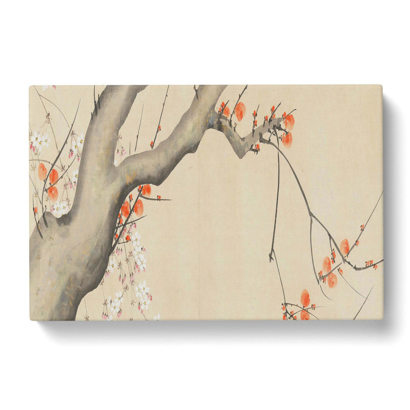 Flowers Of The Four Seasons Vol.2 by Sakai Hoitsu - Wrapped Canvas Painting, 35cm H x 50cm W x 3cm D
