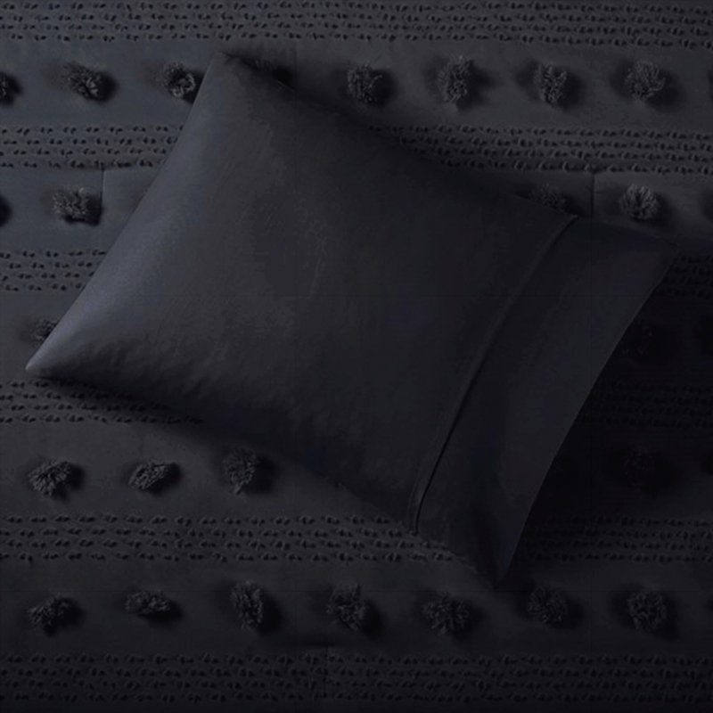 Ensemble d'édredon simple / simple TG, Noir, Édredon simple TG