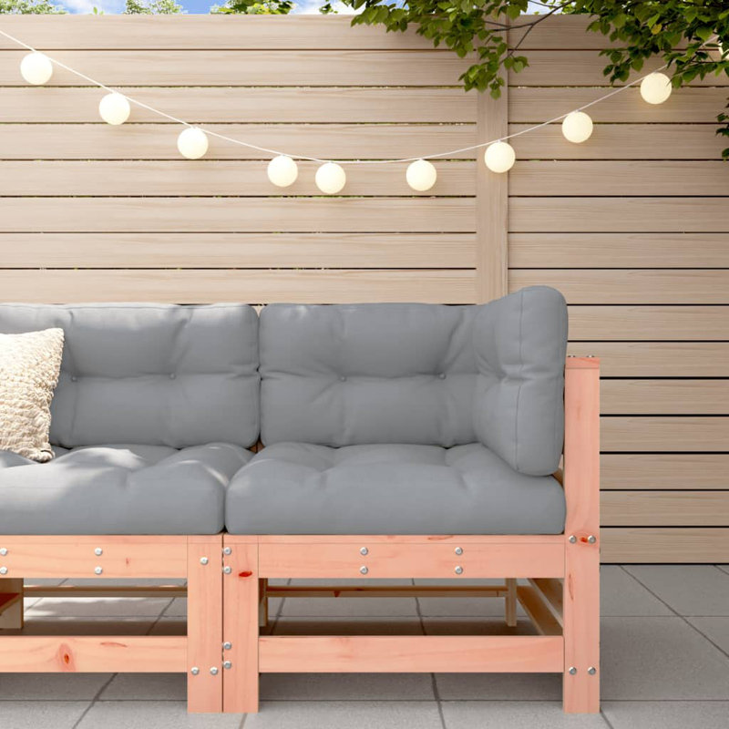 Brayden Studio Garden Corner Sofa Solid Wood Pine, Brown