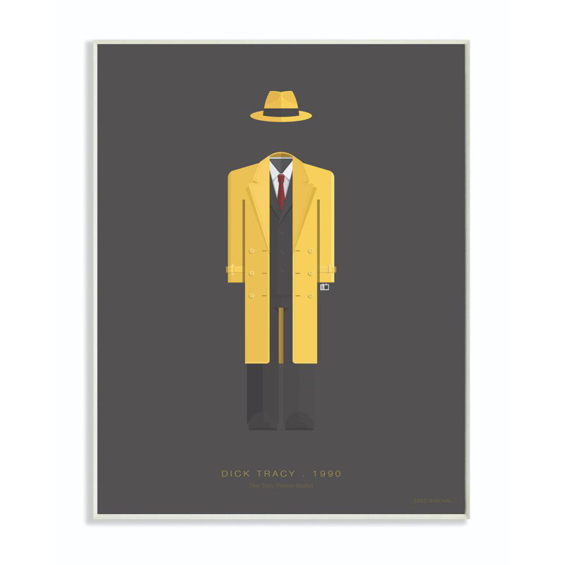 « dick tracy célèbre people personnages style design », impression sur toile, H 19 po x l 13 po, Plaque murale
