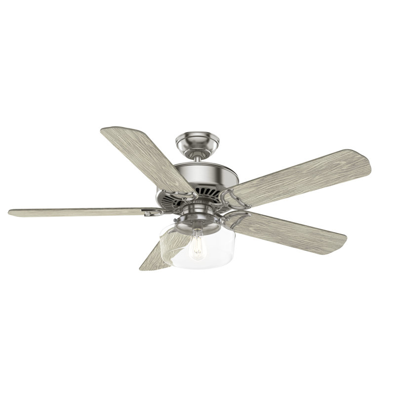 54" Panama Ceiling Fan And Handheld Remote, Gray