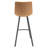 Brookhaven 5-Piece Bar-Height Dining Set With Round MDF Bar Table And Stainless Steel Base, Upholstered Leather Bar Stools With Iron Legs-1681413090