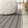 Tapis intérieur / extérieur noir / gris clair Chevron