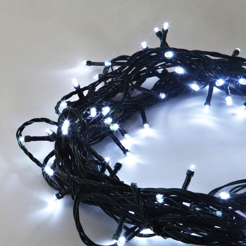 LED Indoor / Outdoor String Lights, 3cm H x 5cm L x 4cm D, White