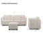 Ensemble de canapé modulaire 3 pièces avec rangement amovible et housse de coussin Aurora Aurora-2069760007
