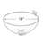 14" Bowl Display with Curved Metal Arm for Pegboard/Slatwall