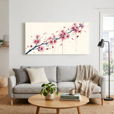 «Cherry Blossom», reproduction d'art sur toile, ensemble de 1