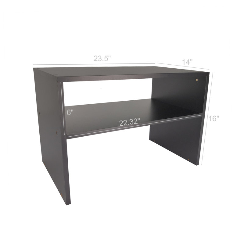 Large 23.5" Wide Printer Stand Shelf With Storage Wood Desk Paper Organzier For Home/Office,Printer Riser 23.5 X 14 X 16“ 693B6207B14841AEB75AB3FCAF1AE279