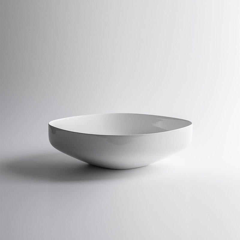 Top 23.6'' L Bathroom Sink, Glossy White