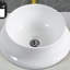 Lavabo de salle de bain vasque en céramique blanche