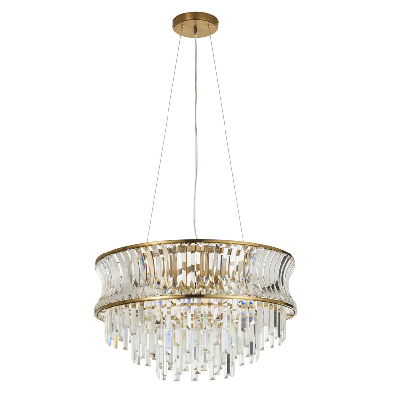 Annalysa 9 - Light Unique/Statement Chandelier, Warm Brass