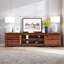 Meuble télé simple et rétro de style américain brun