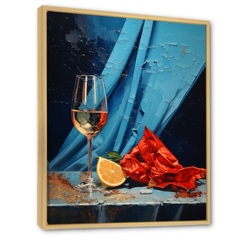 Cavas Crispness I sur toile, Cadre naturel flottant, H 32 po x l 16 po x P 1 po