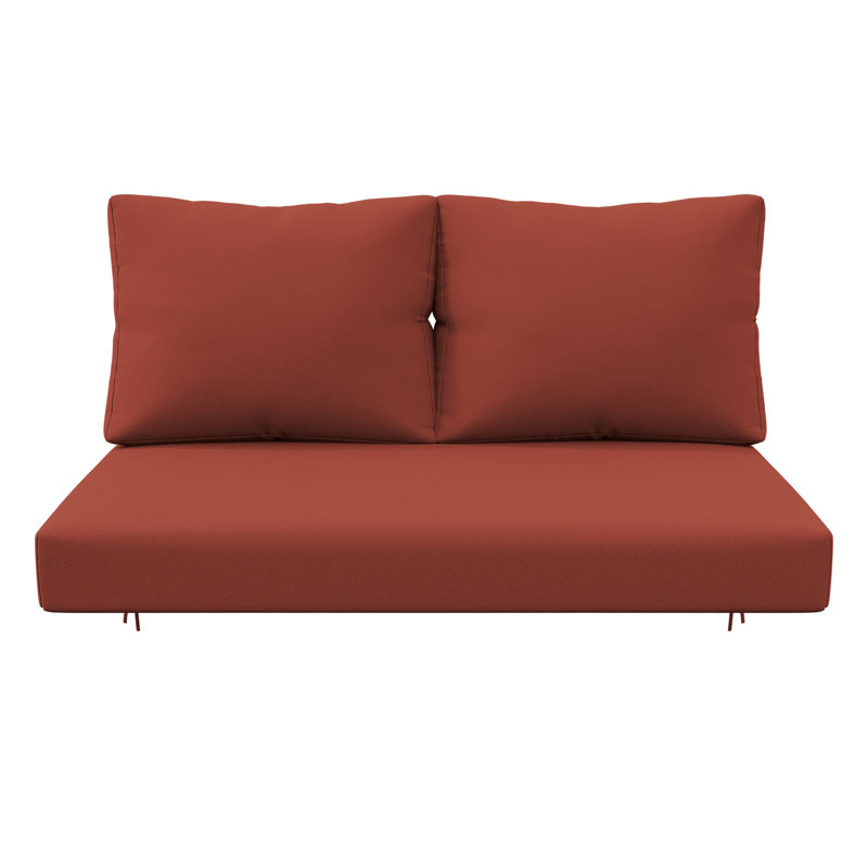 Ensemble de 3 coussins de remplacement de 5 po pour siège / dossier, Rouge Terra