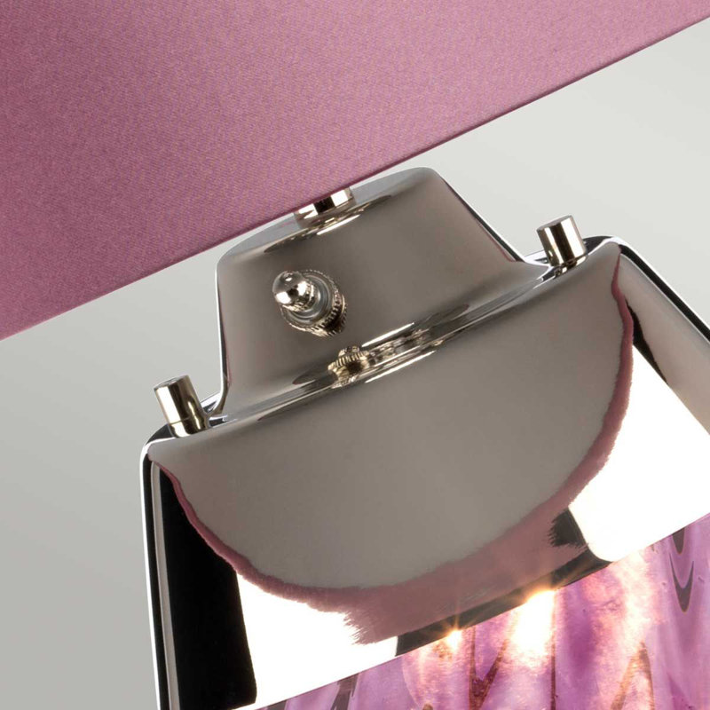 Morrisdale Glass Table Lamp, Pink, Pink