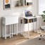 Bureau d'ordinateur pliable de 31,5 pouces avec pochette de rangement, tablette et roulettes - bureau simple pour petits bureaux à domicile