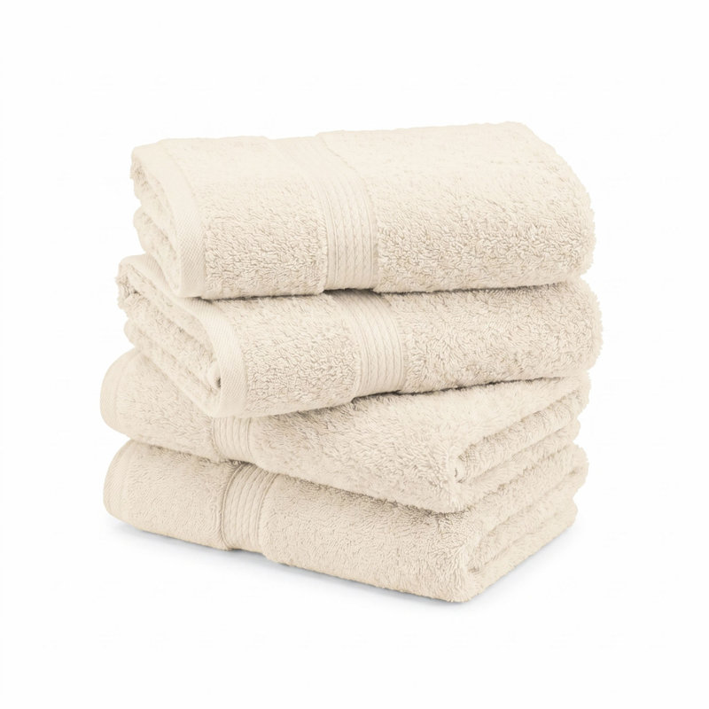 Coton luxueux et hautement absorbant Renata, Crème