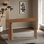 Simple solid wood bar table