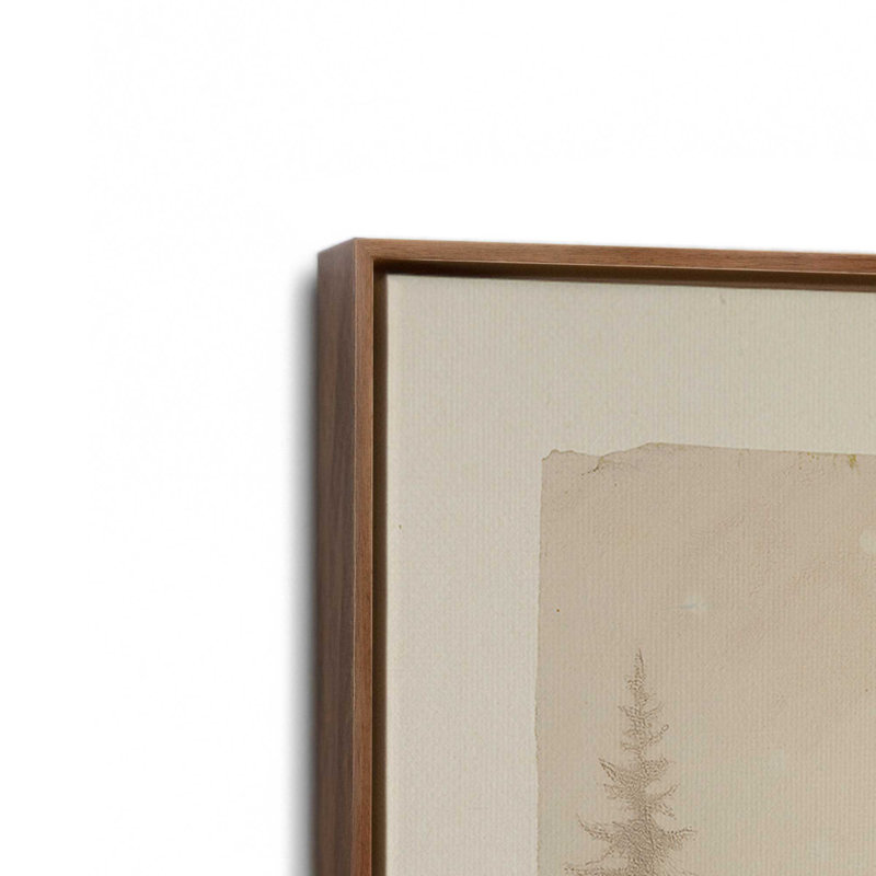 Impression sur toile Steam Over Snow, Noyer, H 18,75 po x l 12,75 po