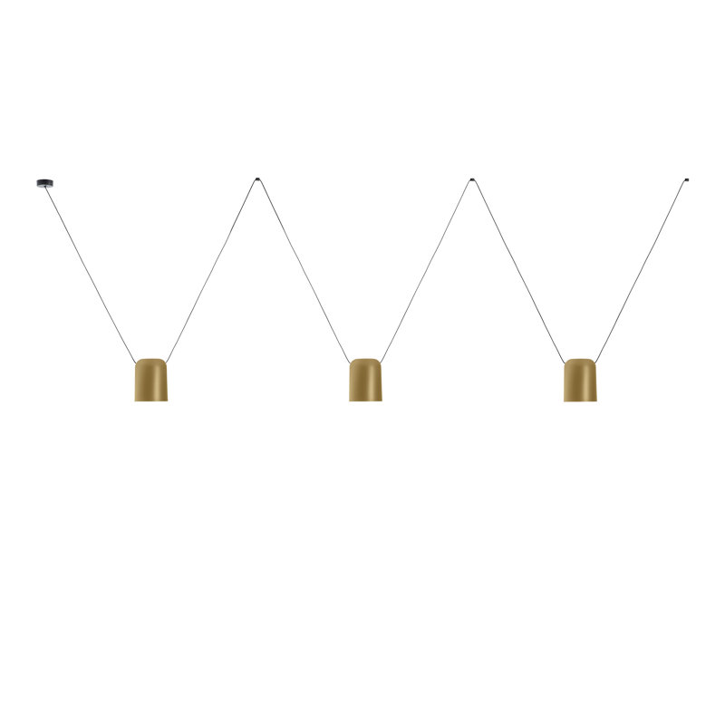 Attic 3 - Light Pendant, Gold, 47.13" H x 118.13" W x 6" D