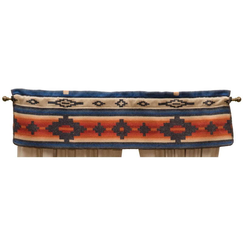 Surmatelas de fenêtre Wooded River Redrock Canyon Valance Southwestern