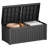 150GAL black plastic waterproof deck box, rainproof and sun-proof outdoor storage box-121871591