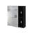 Medicine Cabinet Mirror Clifton, Five Internal Shelves, Black Wengue Finish-1056758159