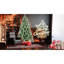 Arbre de Noël de 6 pi: 988 pointes mélangées, 66 branches de pin, conception à charnières facile à monter, support en métal pour arbre de fête avec branches réalistes, structure simple et rapide, base