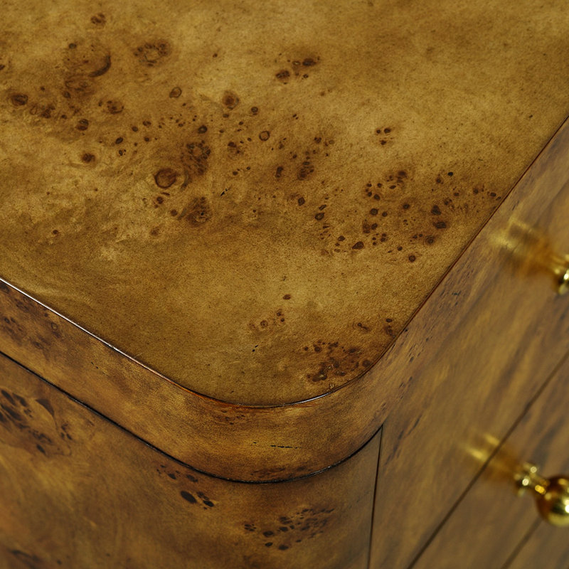 Roland Accent Chest, Rustic Burl