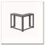 Table d'appoint, console, vestibule, étroit, d'angle, salon, chambre à coucher, stratifié gris, contemporain, moderne-1473877953