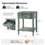 Table de bout à 1 tiroir en bois massif avec station de charge intégrée Sessoms-164063699