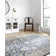 Sagefield Oriental Area Rug in Denim/Pebble