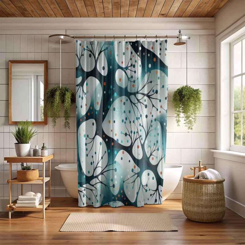 Diverse Forms - Premium Shower Curtain, 74"H x 71"W