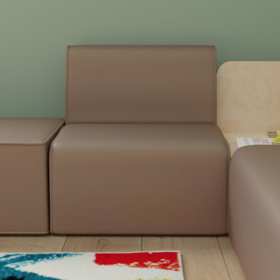 Bright Beginnings Commercial Grade Armless Modular 2-Seater Classroom Sofa