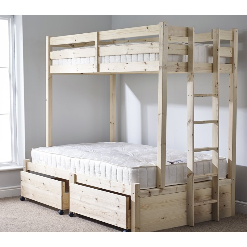 Bunk Bed with Storage Included with Built-in Ladder Included