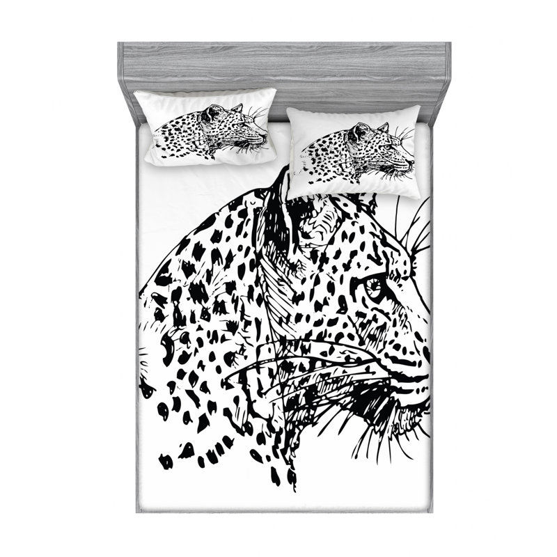 Microfiber Sheet Set, Queen Sheet Set with Fitted Sheet