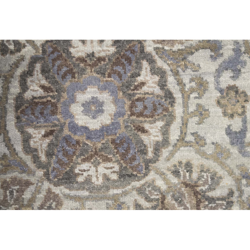Tapis turquoise de haute qualité noué à la main