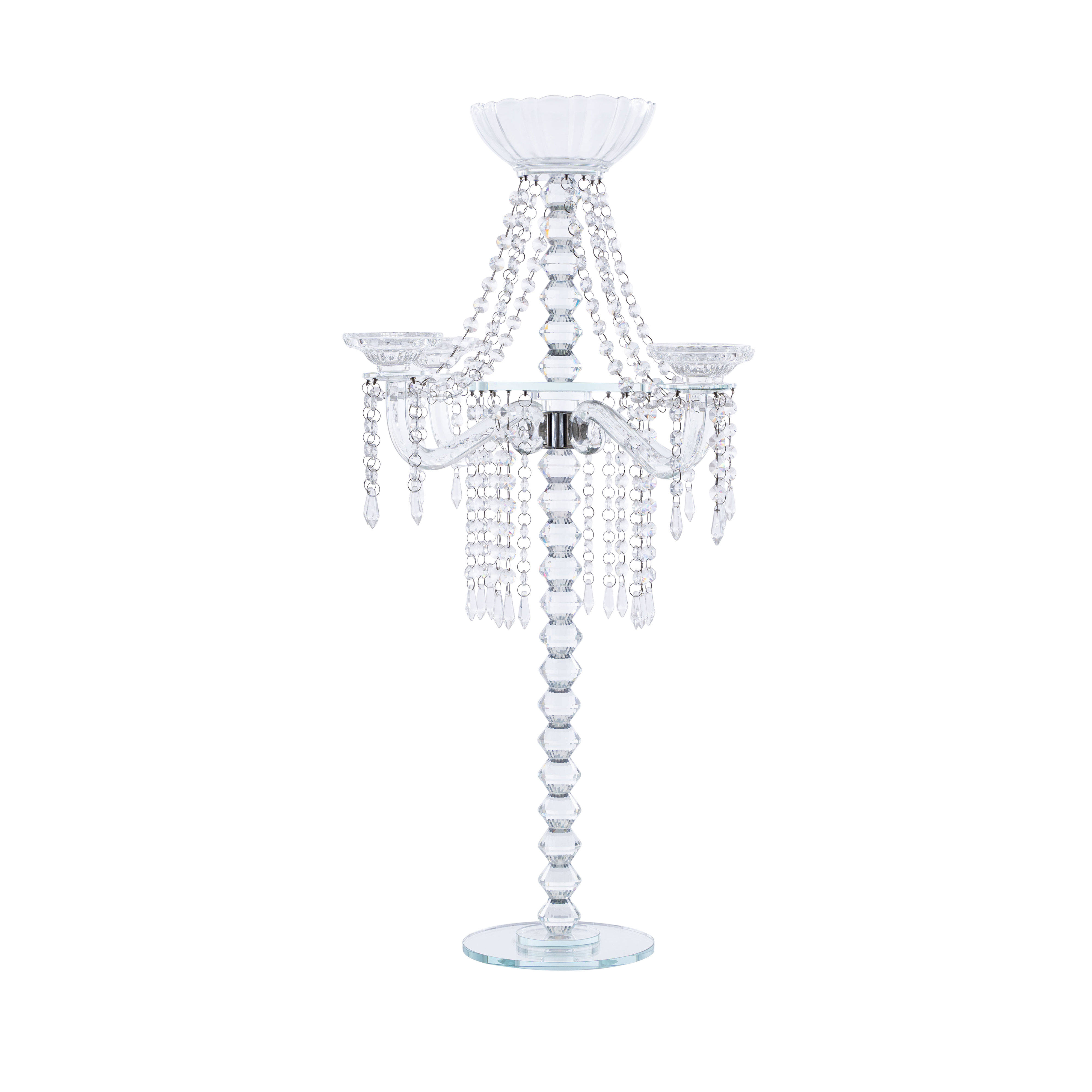 House of Hampton® Beaded Crystal Candelabra | Wayfair