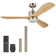 132.1cm Calisse 3- Blade LED Ceiling Fan with Remote Control and Light Kit Included