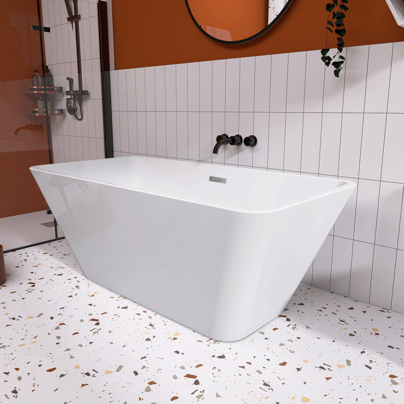 Baignoire de trempage autoportante en acrylique 59 po. X 30 po.