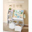 Toy Storage Units for Kids, Kids Bookshelf Children's Bookcase with Shelves and Drawers, Toy Organiser with Display Rack for Bedroom, Nursery, Playroom, Kindergarten, White -2108635615