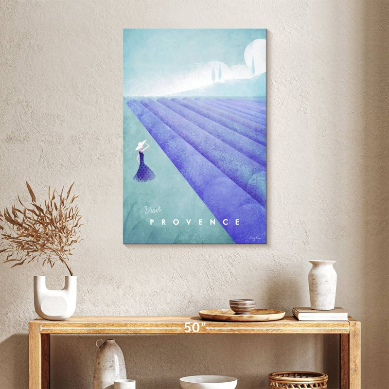 Affiche de voyage rétro Aime Provence, H 36 po x l 24 po
