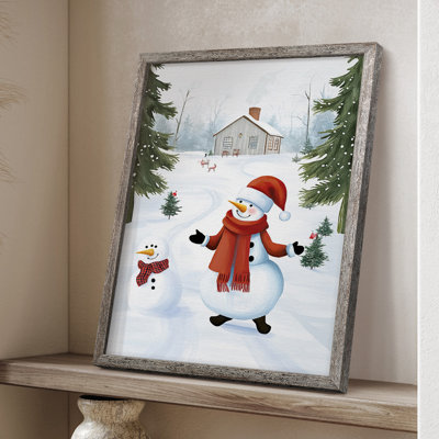 Christmas Holiday Art CCXLIX Framed Print - Solid Wood
