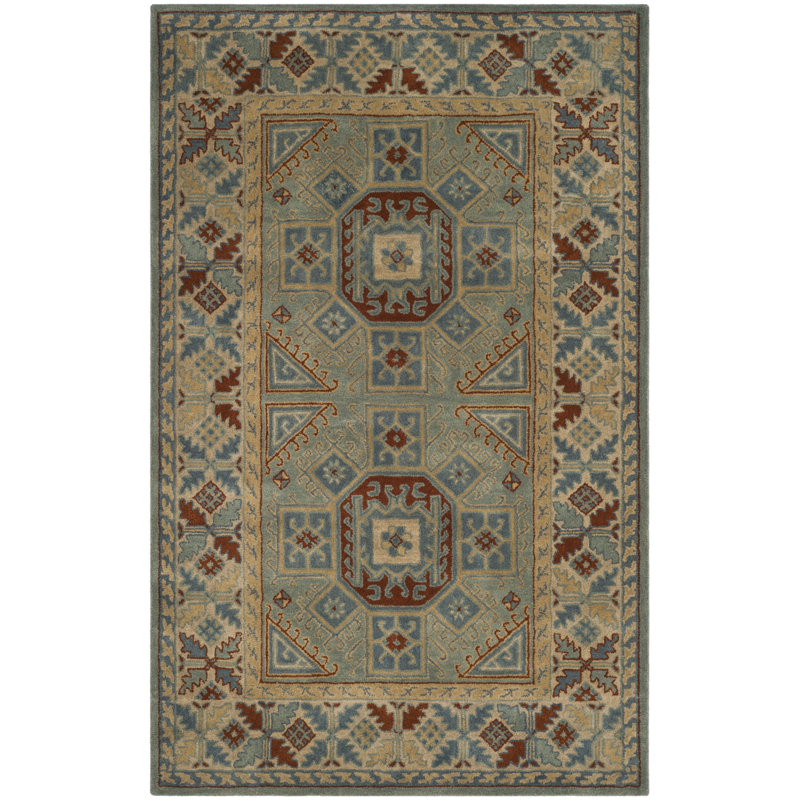 Tapis en laine touffeté à la main Washam, Rectangle 4 pi x 6 pi