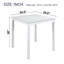 Table de salle à manger en bois, table de cuisine pour petit espace, table de comptoir pour 4 personnes, blanc