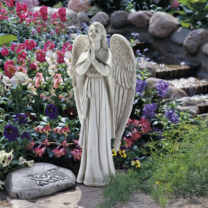 Design Toscano Divine Guidance Praying Angel Statue & Reviews | Wayfair