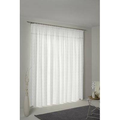 Lord Pencil Pleat Curtain Single Panel, opaque