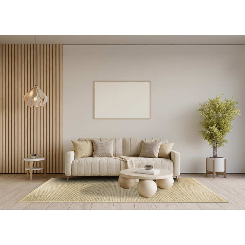 Hand Tufted Wool Geometric Area Rug, 9' x 12'