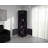 Syrah Corner Bar Cabinet with Two Doors, Three Open Shelves and Bottle Racks-1156929403